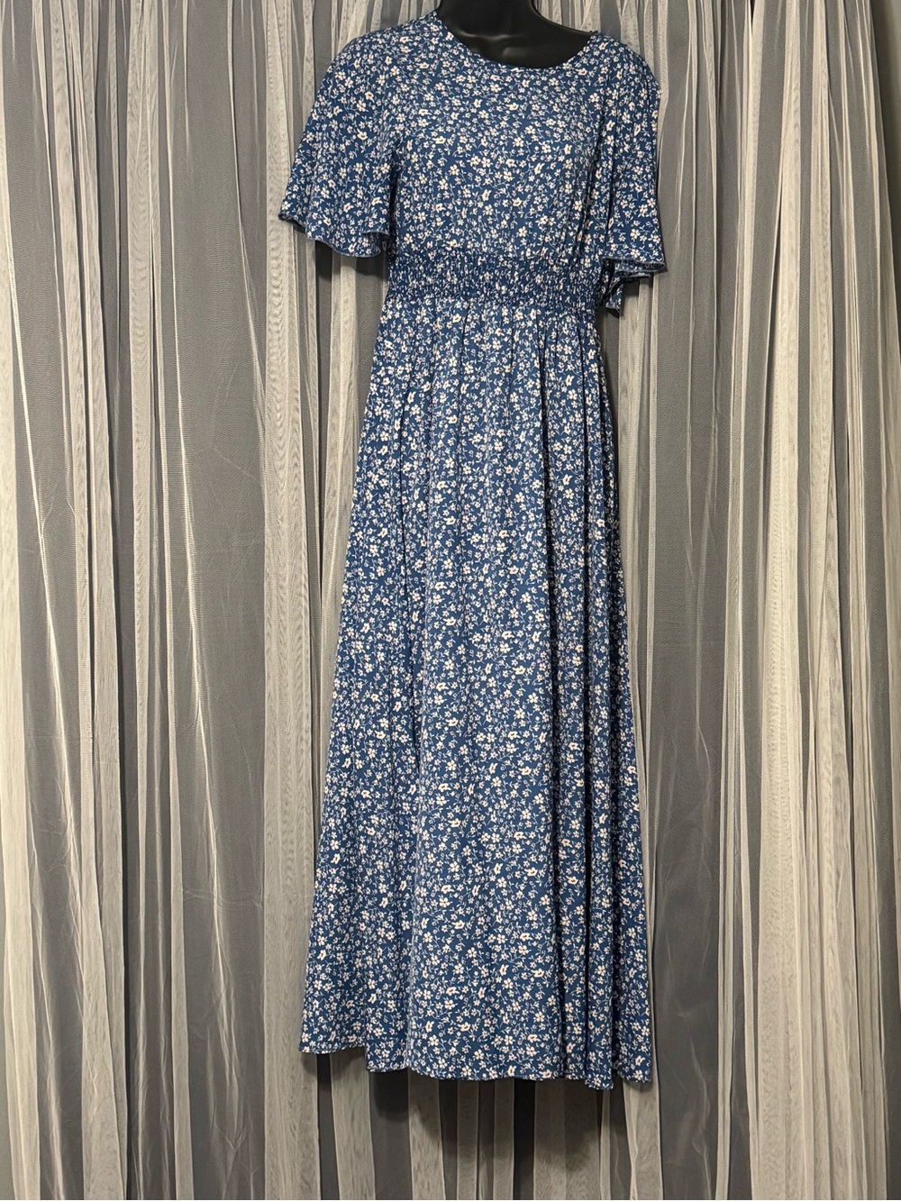 Blue Floral Maxi Dress - Classic Women’s Summer Dress
